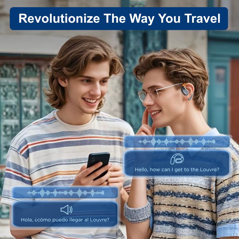 GlobaTalk™ AI Translator Earbuds