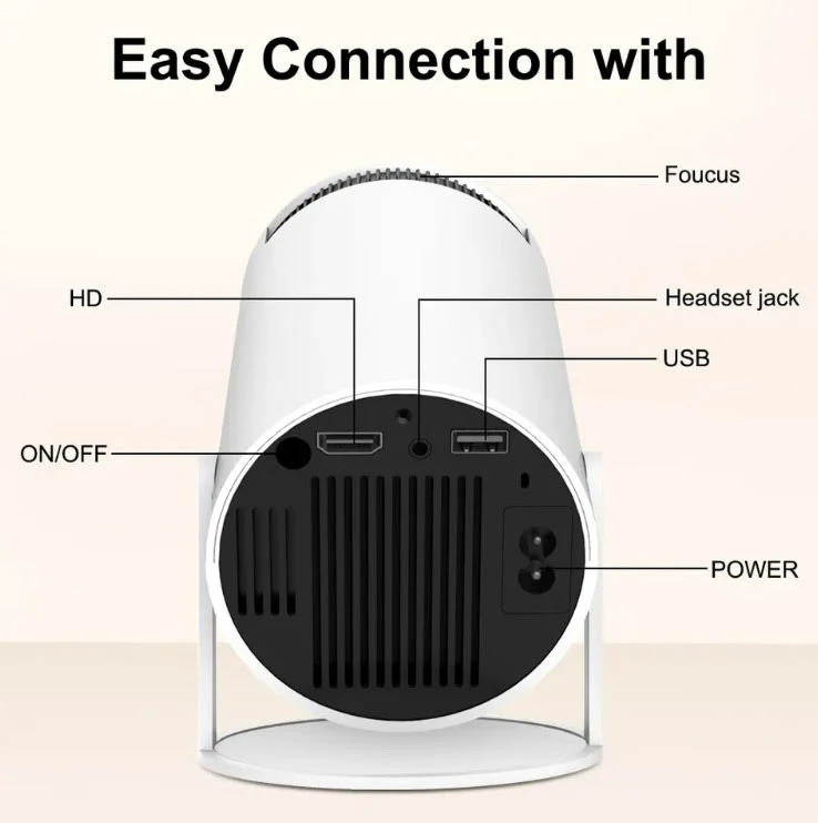 LUGOFLIX Pro 4K Projector – Cinema-Quality Portable Projector