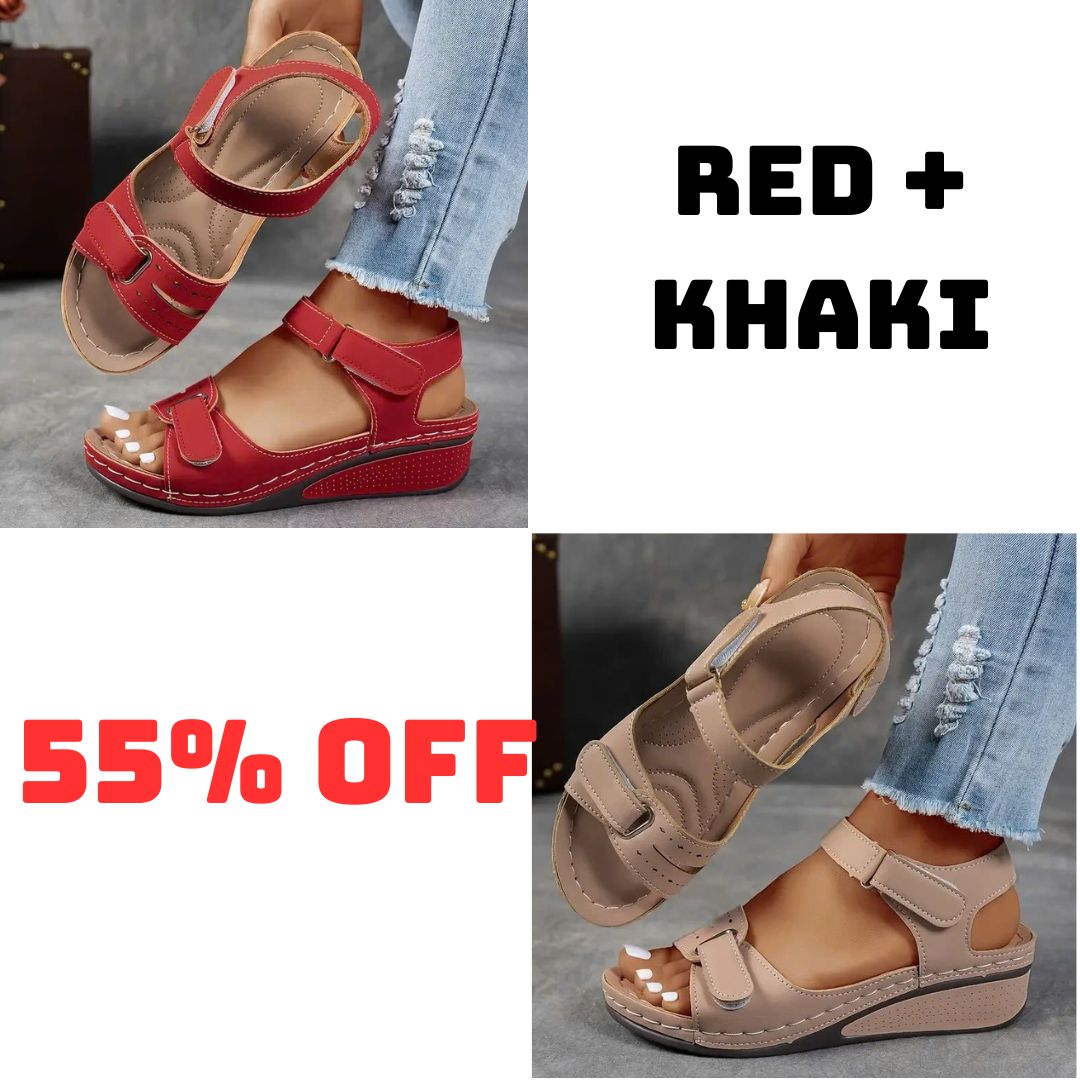 🔥Last Day Deal 70% OFF🔥 - Soft & Stylish Wedge Sandals for Effortless Comfort!