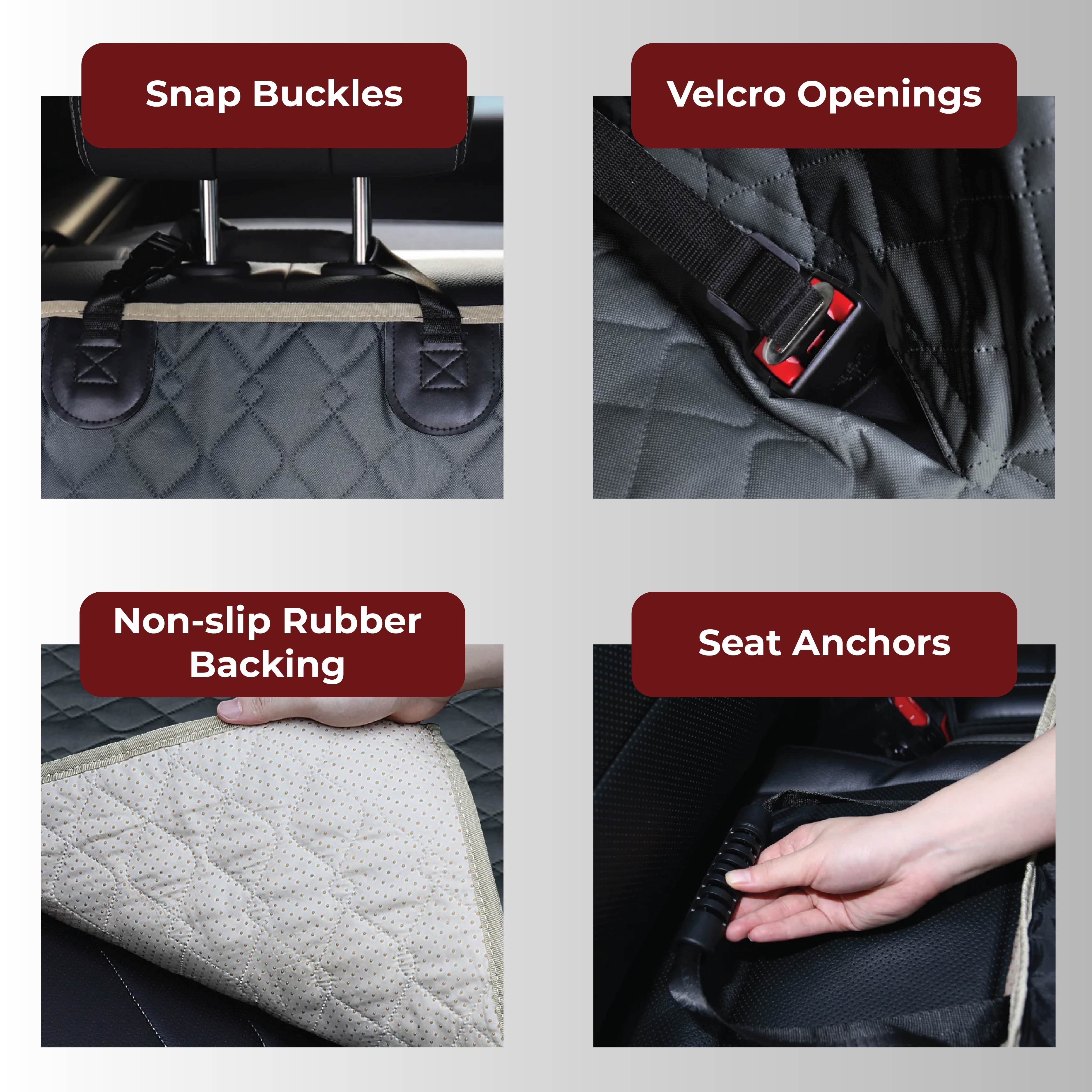 🔥Last Day 50% OFF🔥 Waterproof Dog Car Seat Cover with Hard Bottom