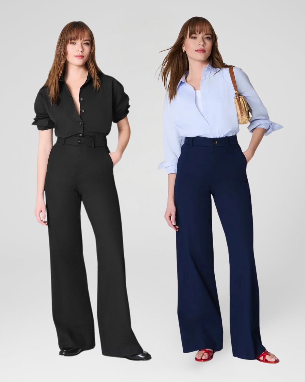 New Collection 💝 Tummy Control Stretch Twill Wide Leg Pant
