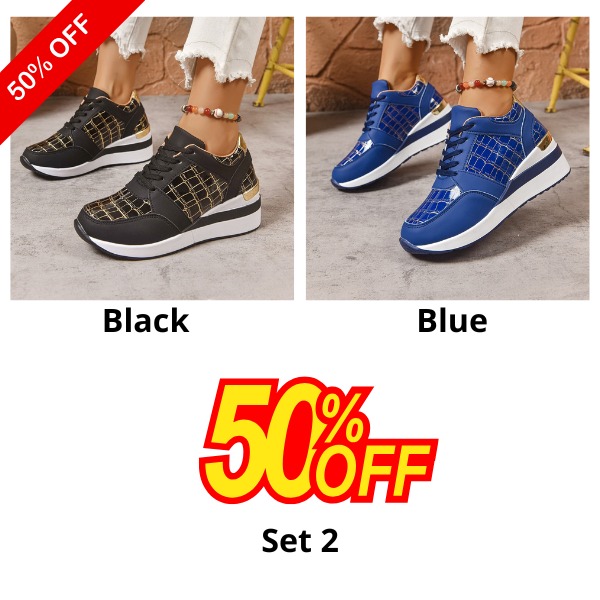 🔥Best Seller-Last Day Sale 60% OFF🔥Plaid Design Women's Casual Sneakers