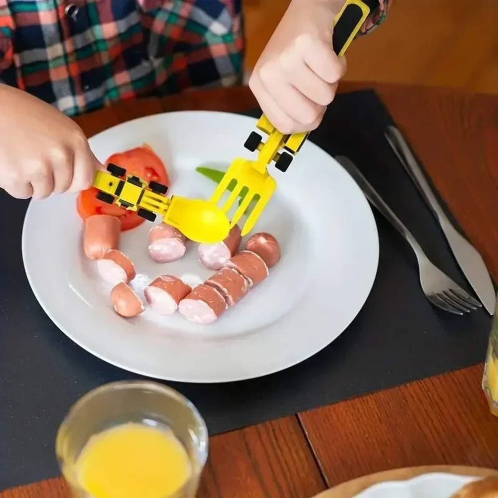 🔥LAST DAY 49% OFF - Creatively Kids Eating Plate and Utensils Set