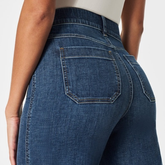 🔥Last Day 50% OFF🔥Tummy Control Cropped Wide-Leg Jeans