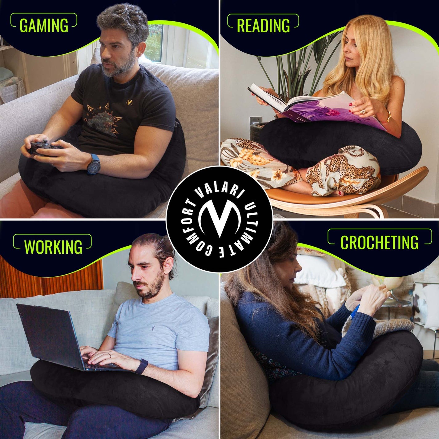 Valari Rare Gaming & Crochet Comfort Pillow