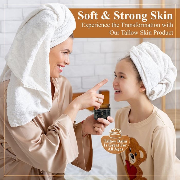 🍃Skin Care Hot Sale 49% OFF - Organic Grass-Fed Beef Tallow Balm with Raw Honey
