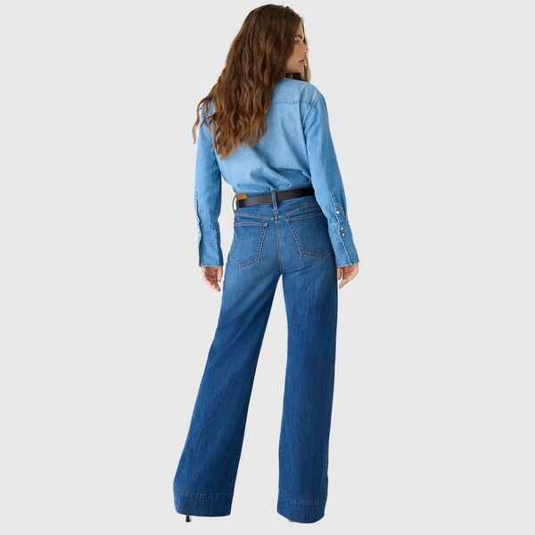⭐ 2024 Best Selling Jeans 👖 Tall Wide Leg Denim Trouser