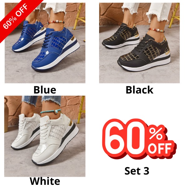 🔥Best Seller-Last Day Sale 60% OFF🔥Plaid Design Women's Casual Sneakers