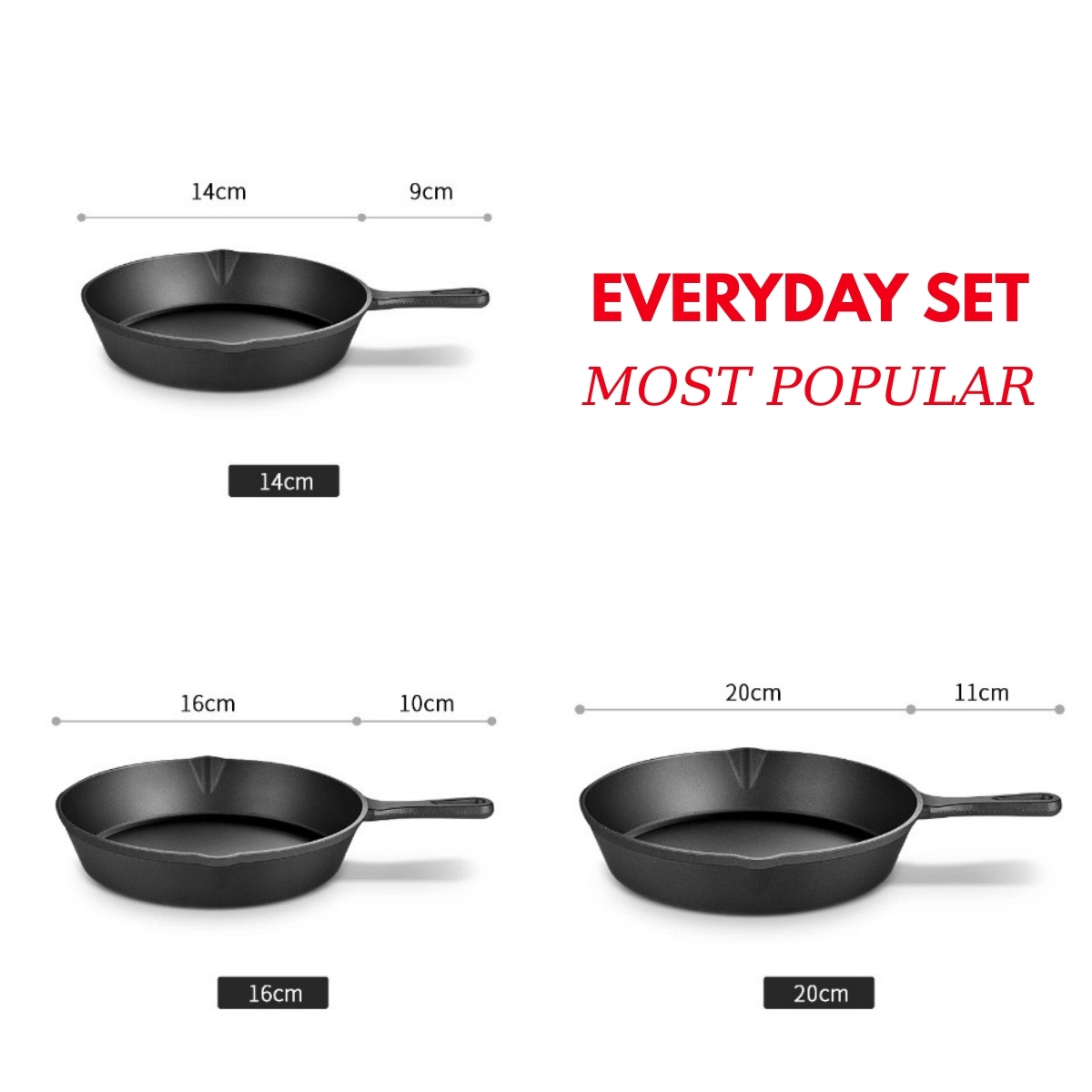 Solidteknics AUS-ION™ Cast Iron Frying Pan – Non-Toxic Non-Stick Skillet for Induction & Everyday Cooking