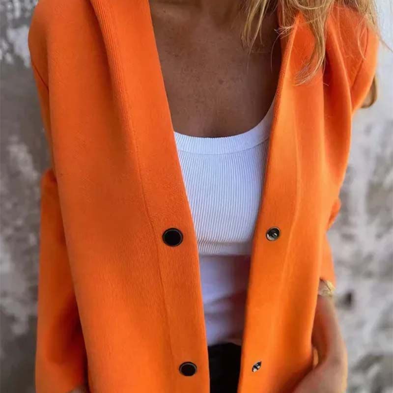 ✨Casual Single Breasted Hooded Jacket For Autumn