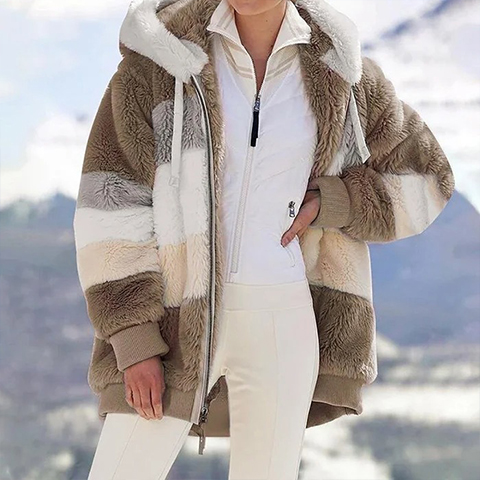 🔥 50% OFF-🐑CONTRASTING LAMB WOOL PADDED COAT🎁SPECIAL OFFER