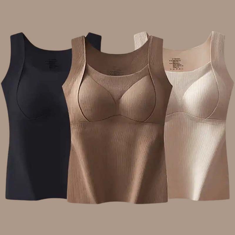 🎉Hot Selling Thickened Warm Tank Top with Shelf Bra