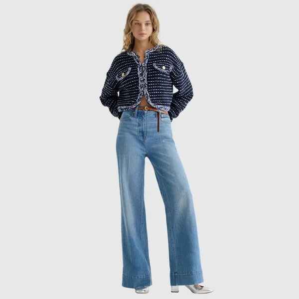⭐ 2024 Best Selling Jeans 👖 Tall Wide Leg Denim Trouser