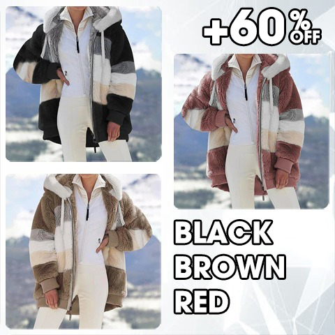🔥 50% OFF-🐑CONTRASTING LAMB WOOL PADDED COAT🎁SPECIAL OFFER