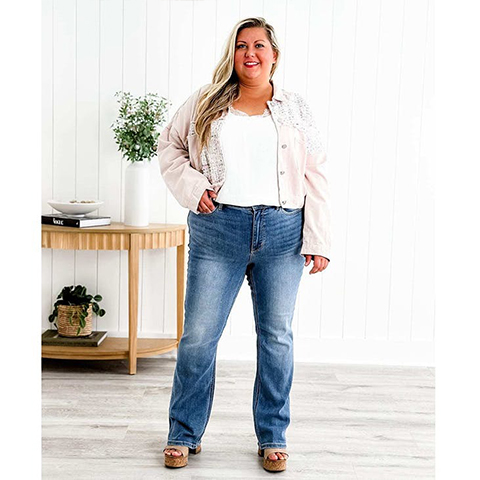 👖Tummy Control Bootcut Jeans ⭐️ 2024 Best Selling Jeans