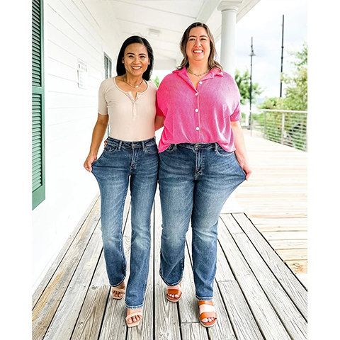 👖Tummy Control Bootcut Jeans ⭐️ 2024 Best Selling Jeans