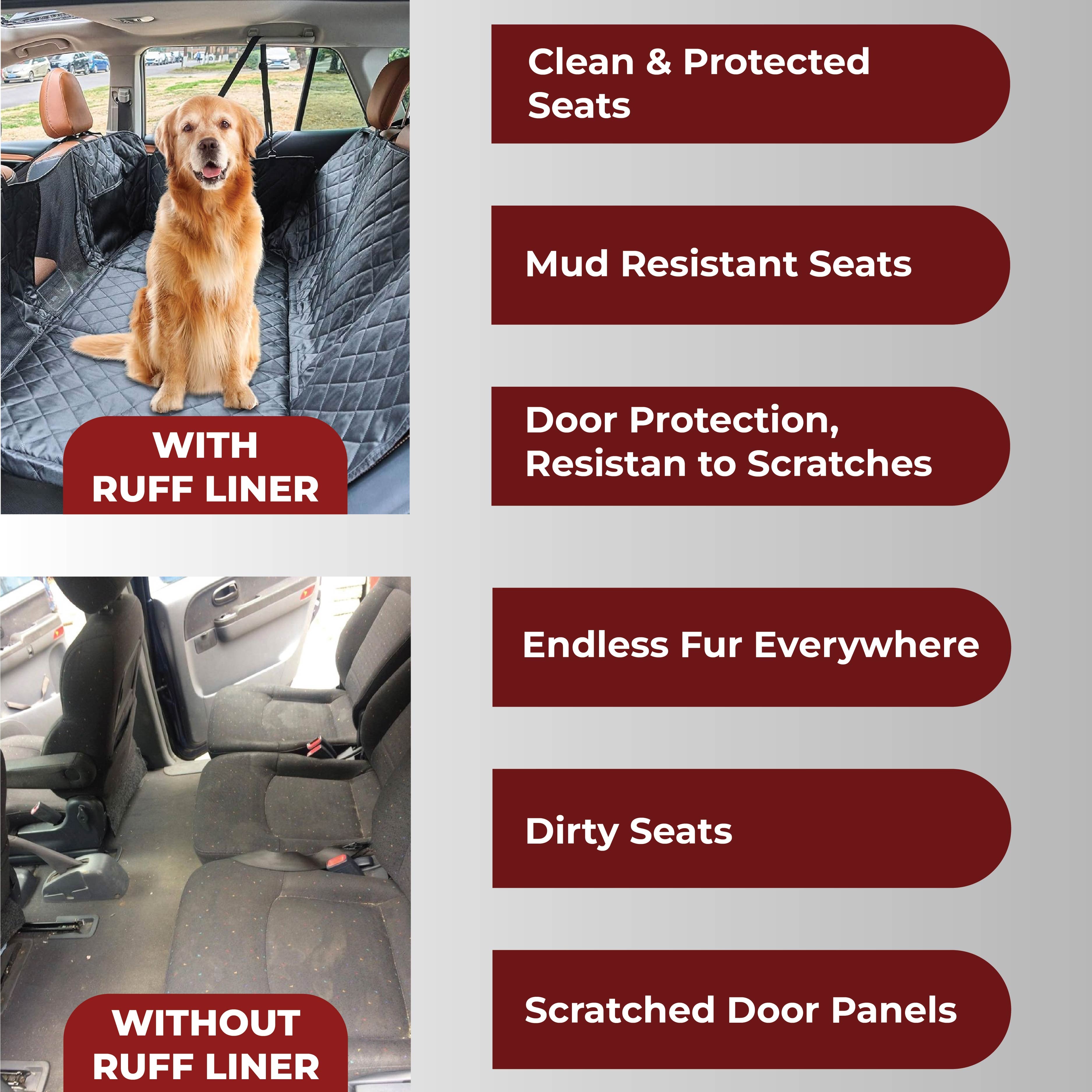 🔥Last Day 50% OFF🔥 Waterproof Dog Car Seat Cover with Hard Bottom