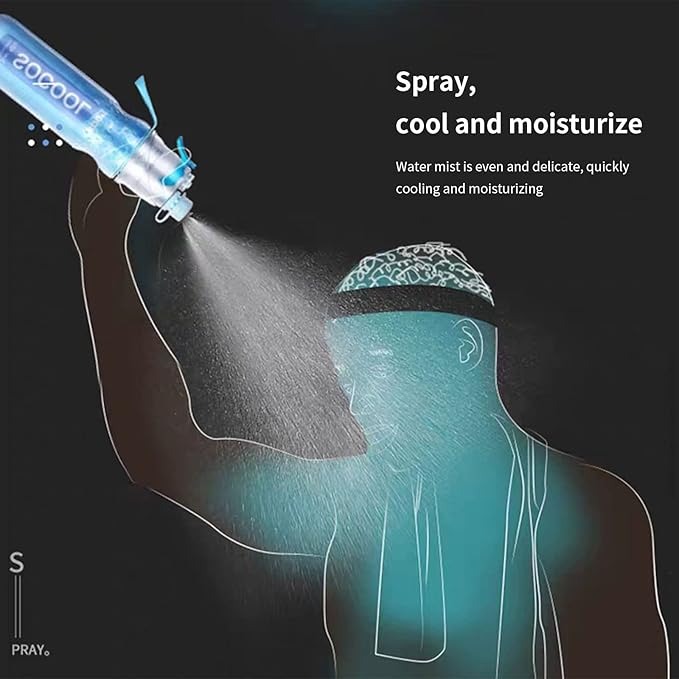 Mist & Sip Sports Water Bottle – Large Capacity for Adults & Kids
