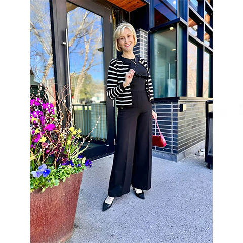 👖Tummy Control Button Wide Leg Pant