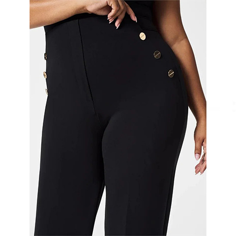 👖Tummy Control Button Wide Leg Pant