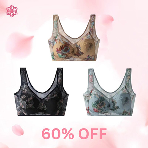 ElleBloom - Last day 80% OFF - 2024 Lace Buttonless Comfortable Bra