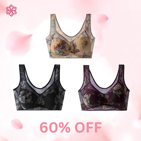 ElleBloom - Last day 80% OFF - 2024 Lace Buttonless Comfortable Bra