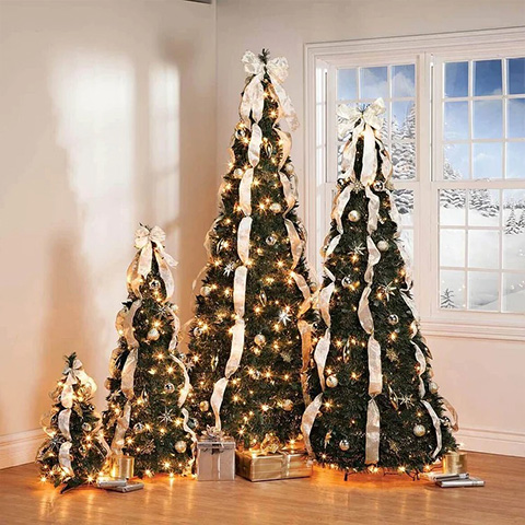 Folding Gold ＆ Silver Christmas Tree