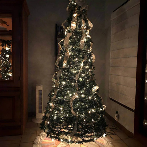 Folding Gold ＆ Silver Christmas Tree