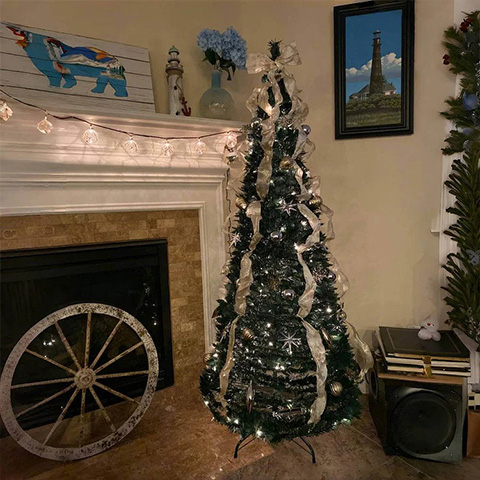 Folding Gold ＆ Silver Christmas Tree