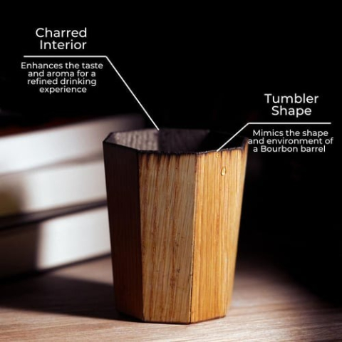 🎁Last Day Promotion 49% OFF🔥Handmade and Charred Drinking Vessel - Ideal Whiskey Glass for Whiskey Consumption
