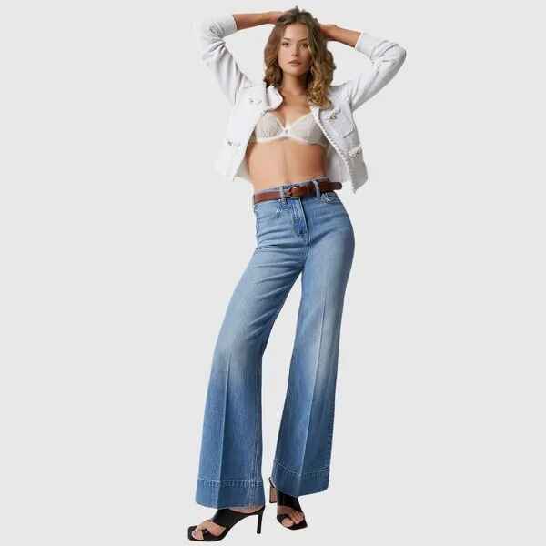 ⭐ 2024 Best Selling Jeans 👖 Tall Wide Leg Denim Trouser