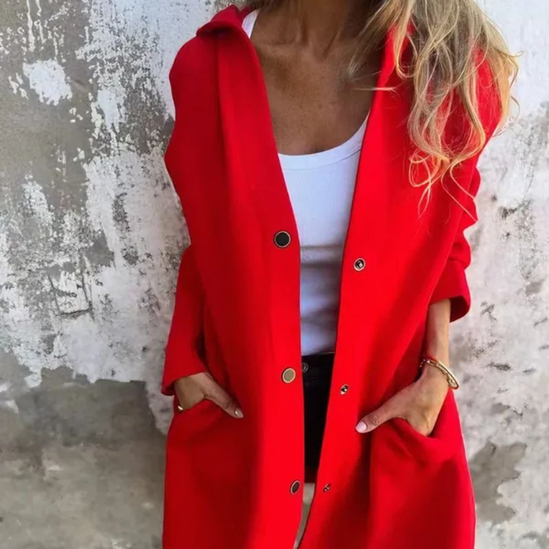 ✨Casual Single Breasted Hooded Jacket For Autumn