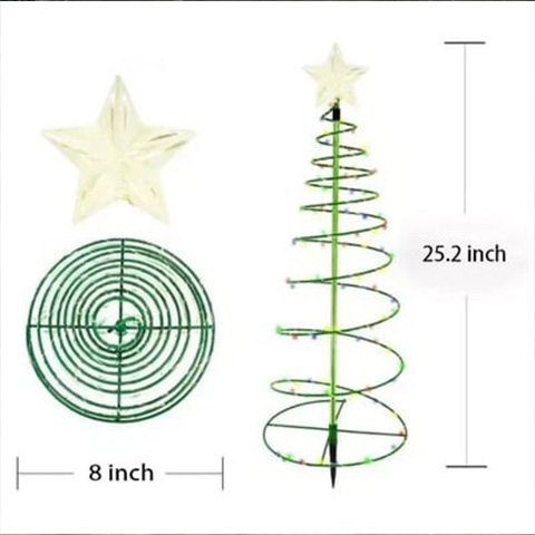Solar Christmas Tree LED String Lights