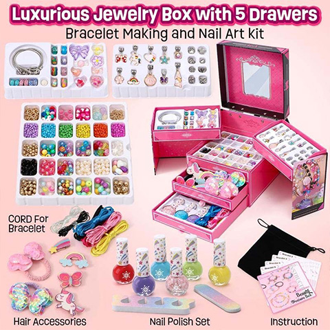 🔥HOT SALE 🎁 Girls Charm Bracelet Making Kit