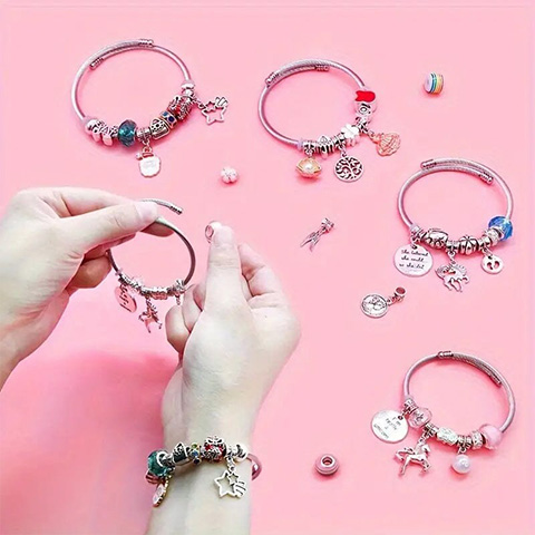 🔥HOT SALE 🎁 Girls Charm Bracelet Making Kit