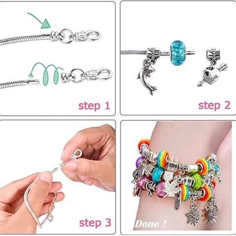 🔥HOT SALE 🎁 Girls Charm Bracelet Making Kit
