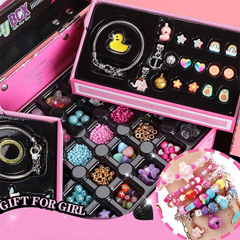 🔥HOT SALE 🎁 Girls Charm Bracelet Making Kit