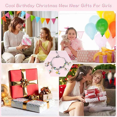 🔥HOT SALE 🎁 Girls Charm Bracelet Making Kit