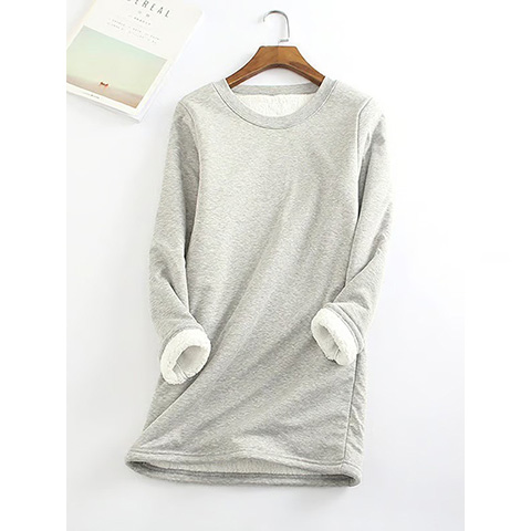 🔥 Last Day - 49% OFF ❄ Women‘s NEW Casual Cotton Round Neck Solid Sweatshirt🙋‍♀️