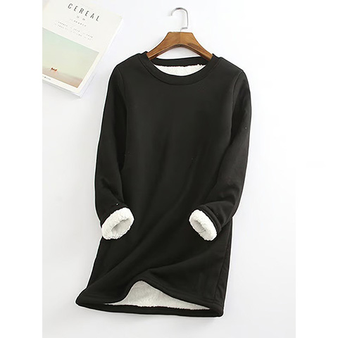 🔥 Last Day - 49% OFF ❄ Women‘s NEW Casual Cotton Round Neck Solid Sweatshirt🙋‍♀️