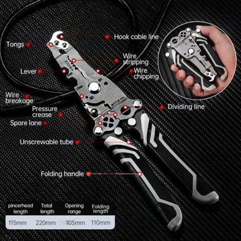 ⚡️2025 Promotion⚡️New Upgrade 18-in-1 Multifunctional Folding Pliers