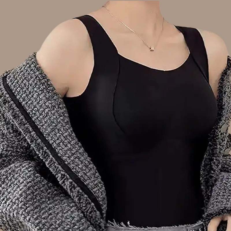 🎉Hot Selling Thickened Warm Tank Top with Shelf Bra
