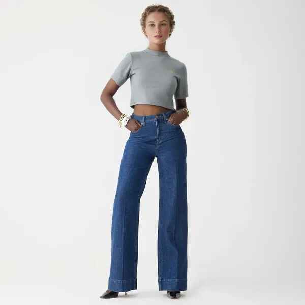⭐ 2024 Best Selling Jeans 👖 Tall Wide Leg Denim Trouser