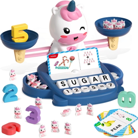 👶Preschool Learning Activities Math Counting Matching Letter Toys