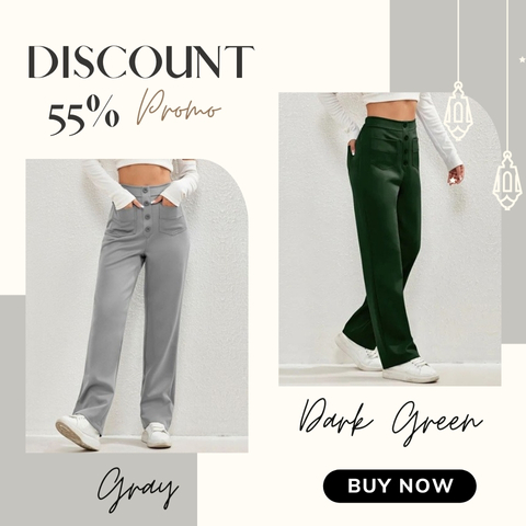 ❄️Last Day 50% Off - Women's Casual High Waist Stretch Pants✨