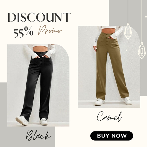 ❄️Last Day 50% Off - Women's Casual High Waist Stretch Pants✨