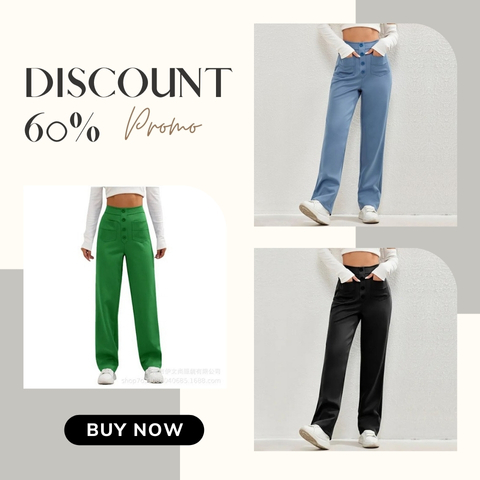 ❄️Last Day 50% Off - Women's Casual High Waist Stretch Pants✨
