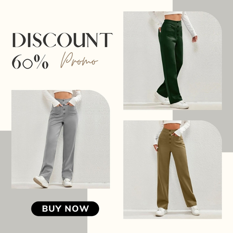 ❄️Last Day 50% Off - Women's Casual High Waist Stretch Pants✨