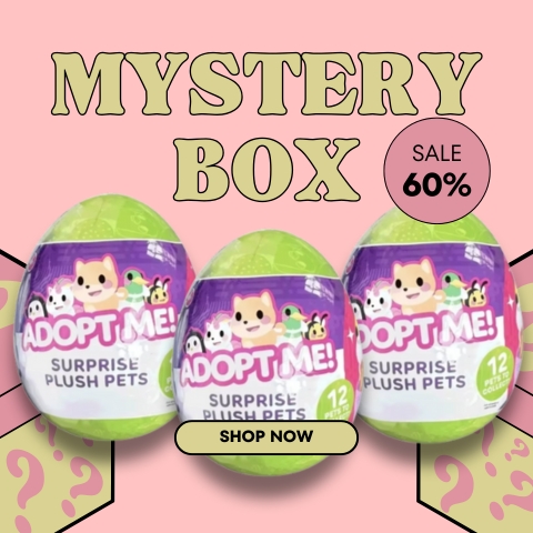 🎁 Adopt Me Blind Box Surprise Plush Toy – Adorable Mystery Easter Egg Gift