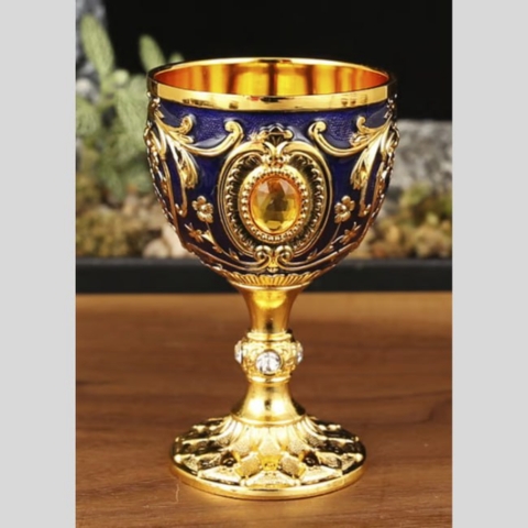 Vintage Metal Wine Cups